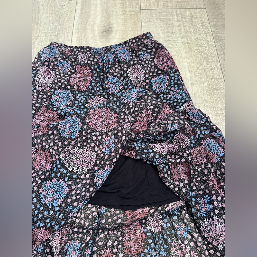 Anthropologie Maeve A-Line Skirt in Pink and Blue Floral Size XS - Picture 4 of 8